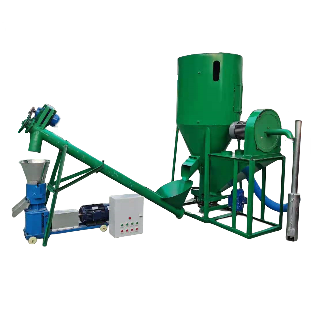 For small farm simple chicken feed making machine feed mix poultry feed grinder and mixer