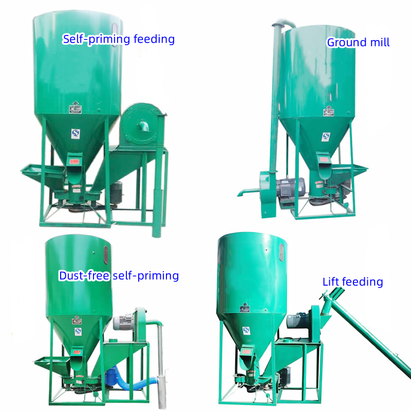 For small farm simple chicken feed making machine feed mix poultry feed grinder and mixer