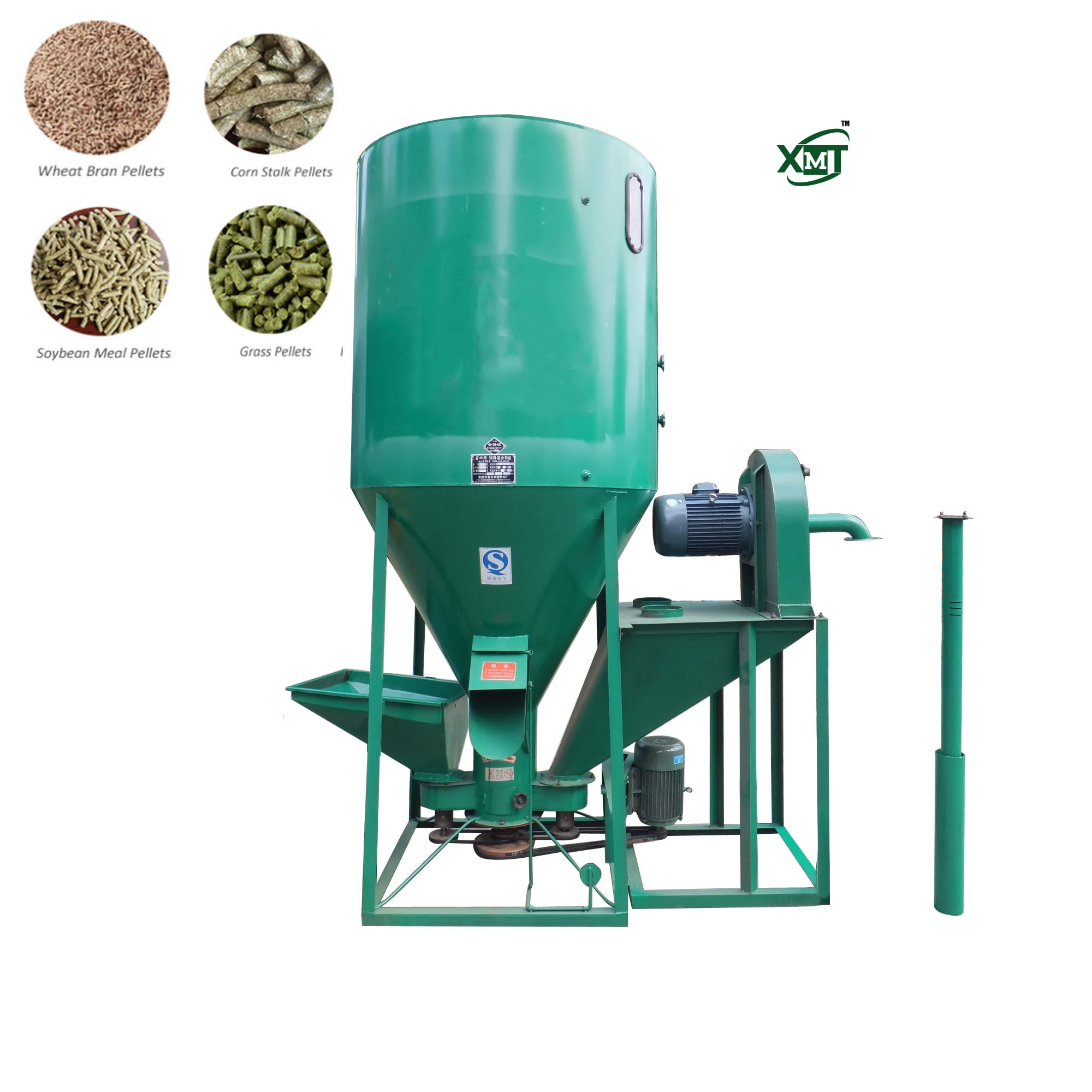 Hay corn straw grinder Grinder pellet making machine production line Livestock animal feed pellet machine