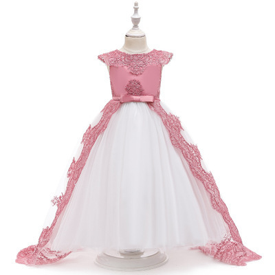 New children's clothing flower girl skirt children's party dress fluffy skirt lace princess dress