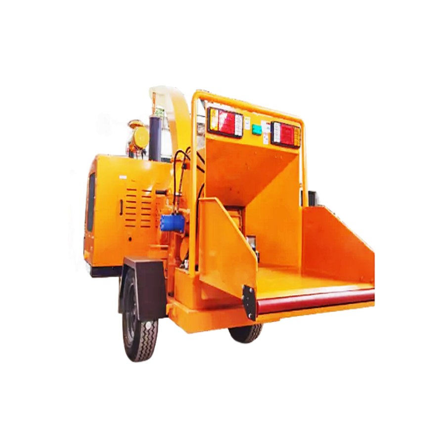 Forestry Machinery 40HP Wood Chipper Shredder 8 Inch Wood Chipper Tree Branch Shredder Self Powered Diesel Engine Wood Chipper