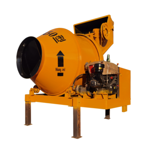 350L  Diesel Concrete Mixer High Efficiency Self Loading Concrete Mixer Diesel Self Lift Cement Mixing Machine