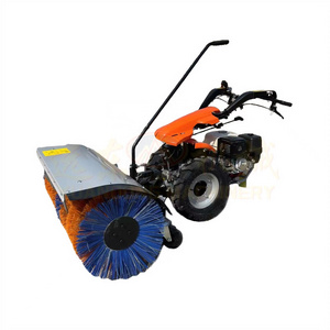 Gas Powered Snow Sweeper Rolling Brush Snow Plow Mini Loader Snow Sweeper Floor Sweepers