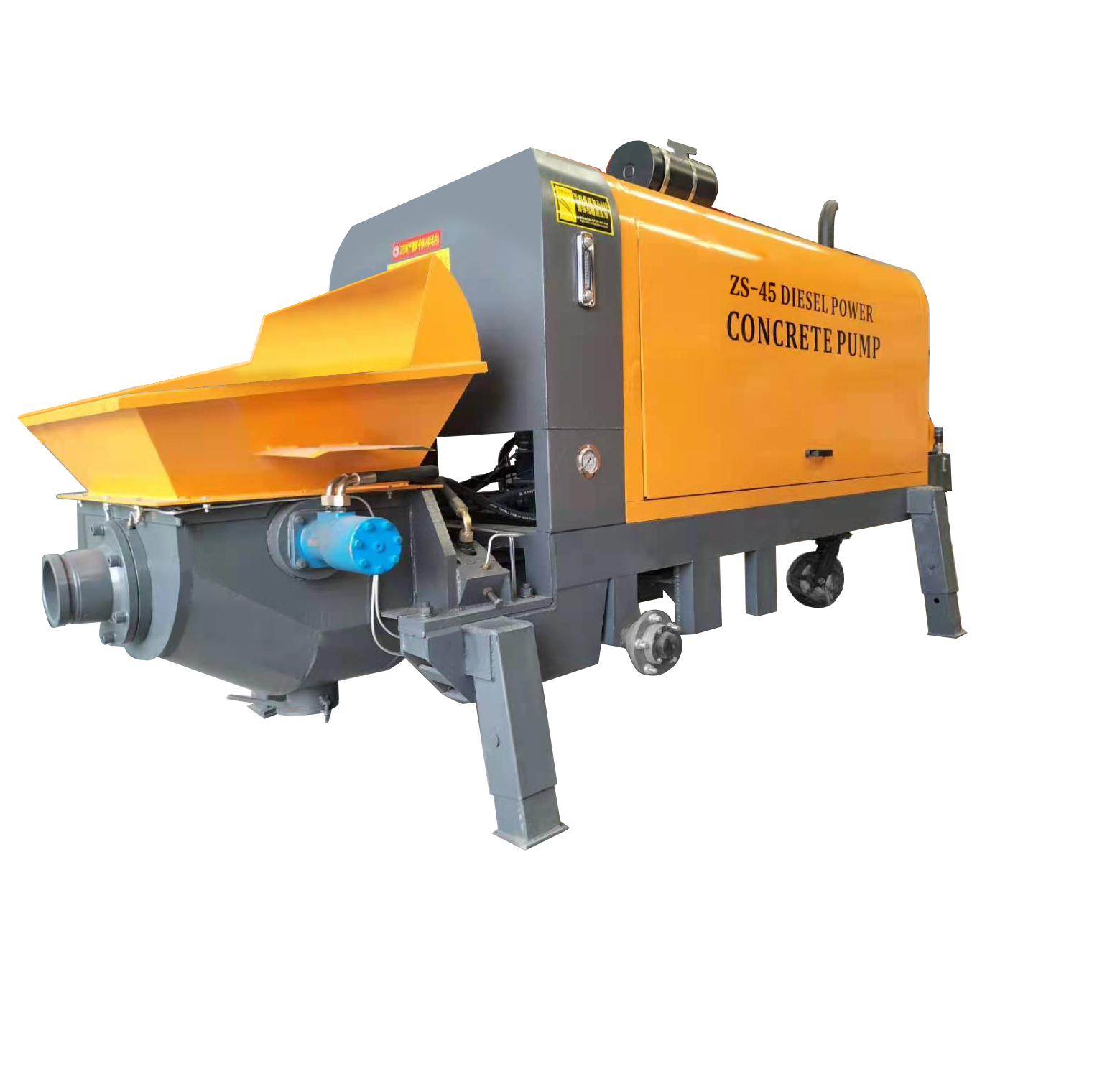 Small Mini Concrete Pump Machine With Pipe Hose Portable Trailing Concrete Pump Price