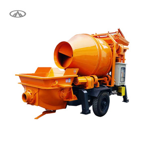 Diesel Portable Trailer Concrete Pump With Mixer 40m3/h Pumpcrete With Mixer