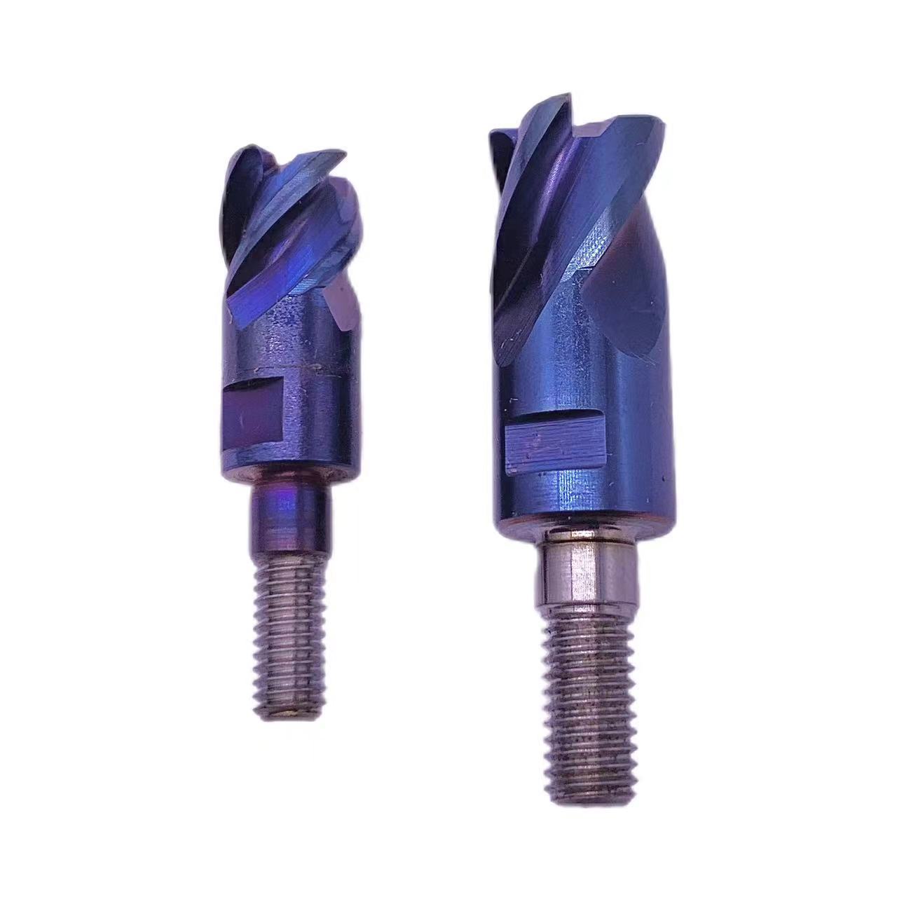 Anti-vibration Tool Holder Head For Screw Lock End Milling Cutter CSH08 CSH10 CSH12 4F HRC65 Replaceable Endmills