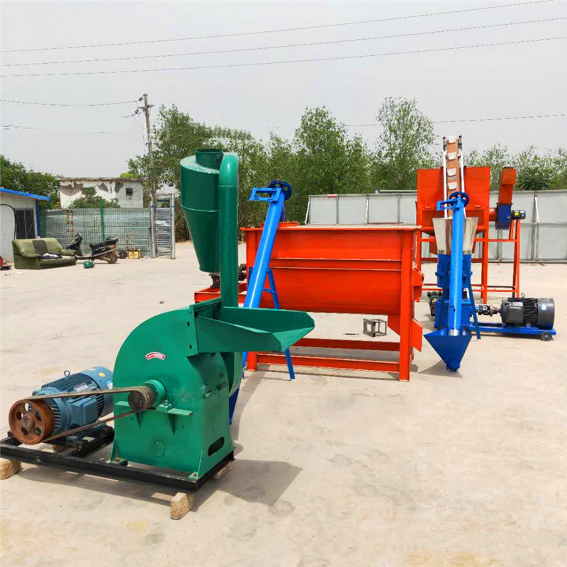 Animal Feed Pellet Granulator Production Line For Cattle Rabbit Chicken Pig Feed Pellet