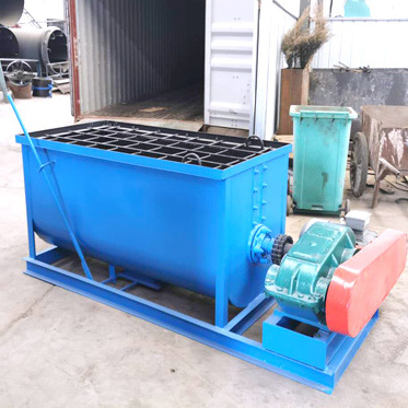 100-500kg Farm Mushroom Compost Substrate Manure Mixing Fertilizer Single Shaft Mixer