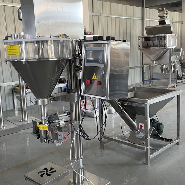 1kg 5kg 10kg Coffee milo sugar double powder filling packing machine for packing grains powder