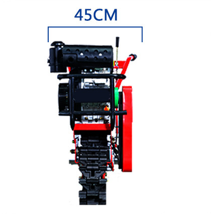 Power Tiller Machine 68 Hot Sell Orchard Double Chain Track Single Chain Track Plow Small Chain Track Microtiller Provided Red