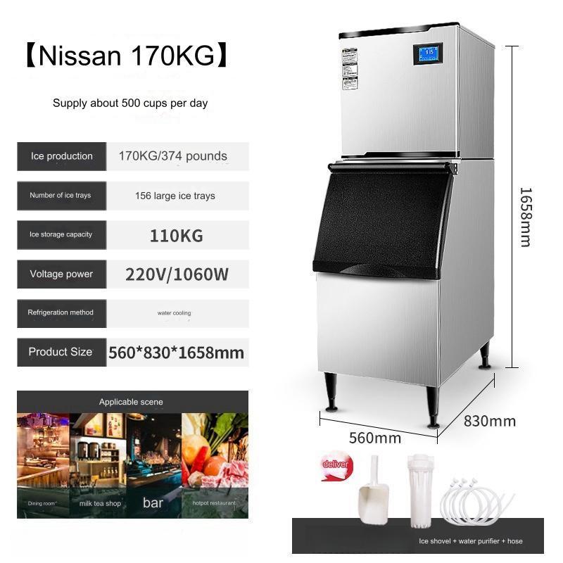 Extra large ice storage capacity ice machine maker High efficiency compressor portable ice maker