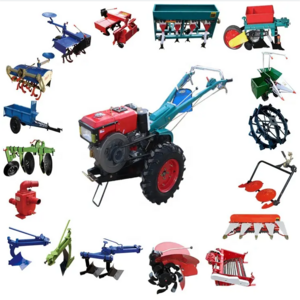 8HP 10HP 12HP 15HP 18HP Hand Tractor Farm Mini Diesel Motorcycle Power Cultivator Two Wheels Walking Tractor