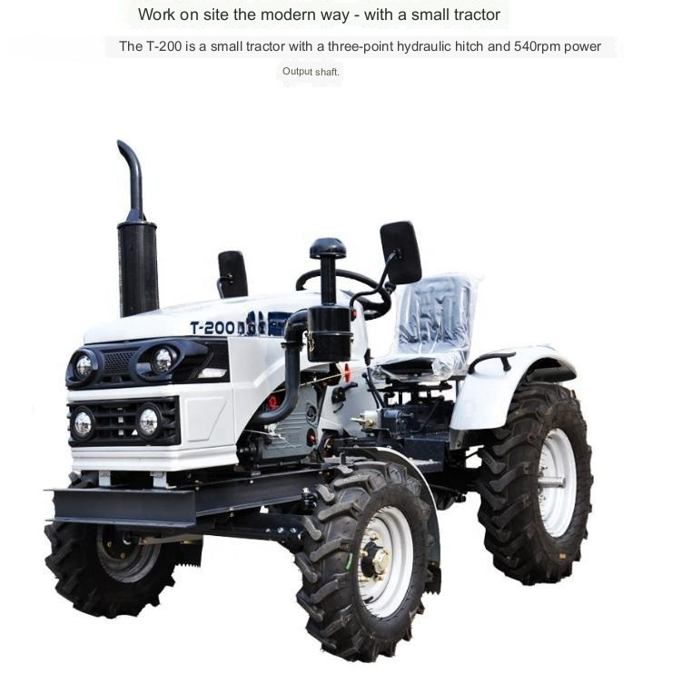 Four-wheel drive wheeled diesel tractor pastoral management machine agricultural orchard multifunctional tractor