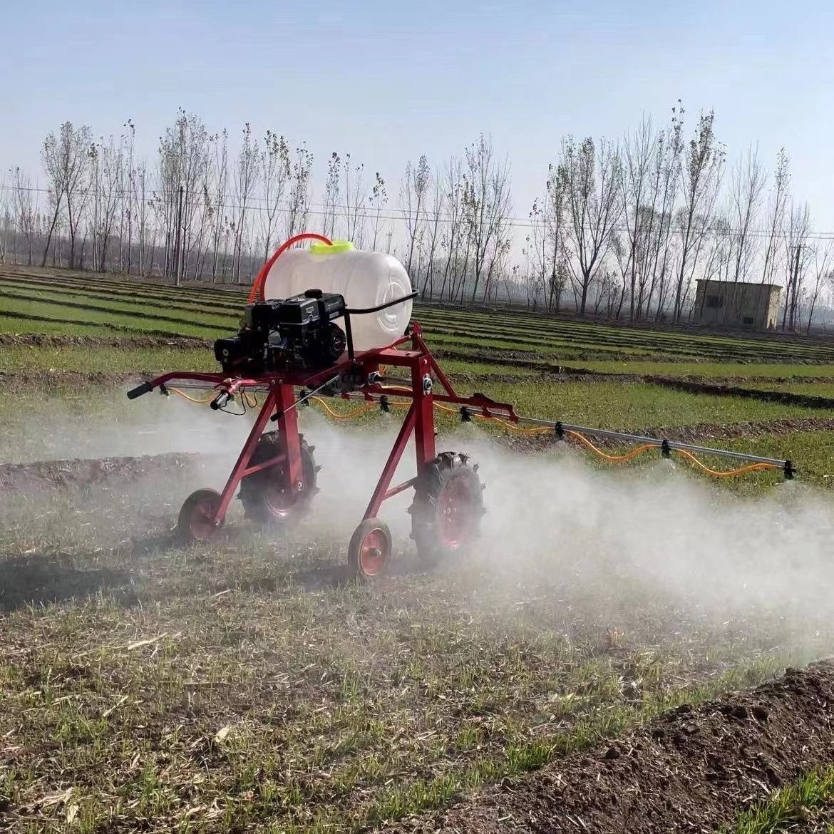 High Quality And Cheap Farm Use Self-propelled Atomizer High Clearance Hand Push  Boom Pesticide Sprayer