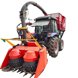 New corn stalk chopper harvester grass shredder harvest cutting machine green silage forage harvester