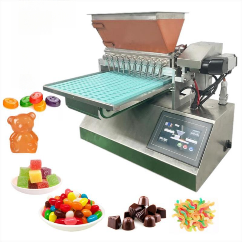 rapid heating Output 230kg/h soft candy depositor machine two motors Runs smoothly candy machine automatique