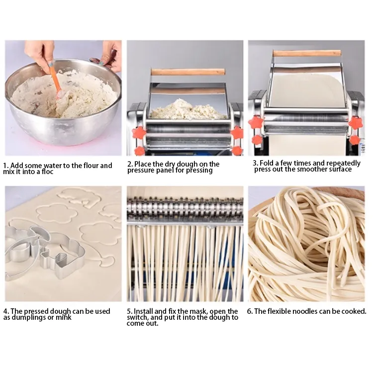 Commercial stainless steel noodle pressing machine steamed bun noodle kneading machine household noodle machine