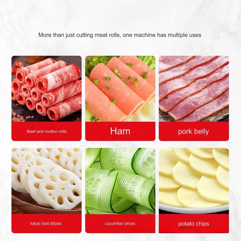 Popular design Processing capacity 80 tablets/minute 220v 0.75kw automat frozen meat slicer