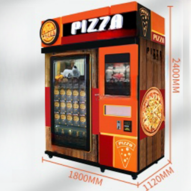 Excellent quality Dual balance heating system 24-hour self-service sales Capacity 110L pizza vending machine