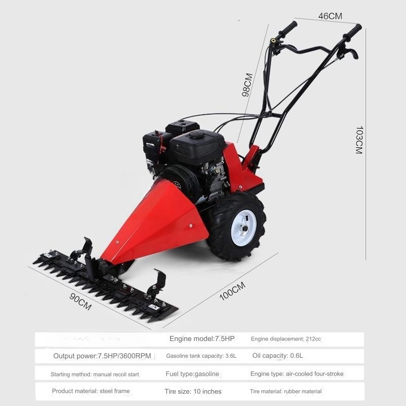 Multifunction lawn mowers wholesale Weight 80kg Working width 120cm push lawn mower Factory wholesale