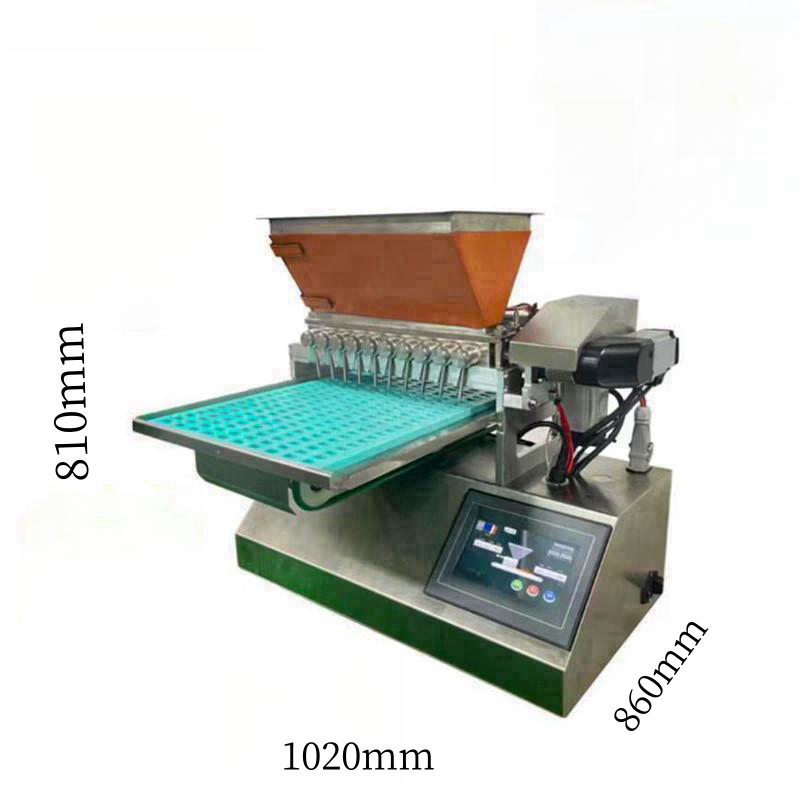 rapid heating Output 230kg/h soft candy depositor machine two motors Runs smoothly candy machine automatique