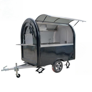 Best quality hand push cart street vending food cart shawarma food cart