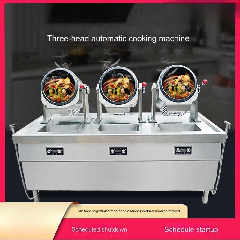 Hot selling Self Cook Machine Thickened stainless steel material Capacity 15kg heat evenly Automatic Wok Machine