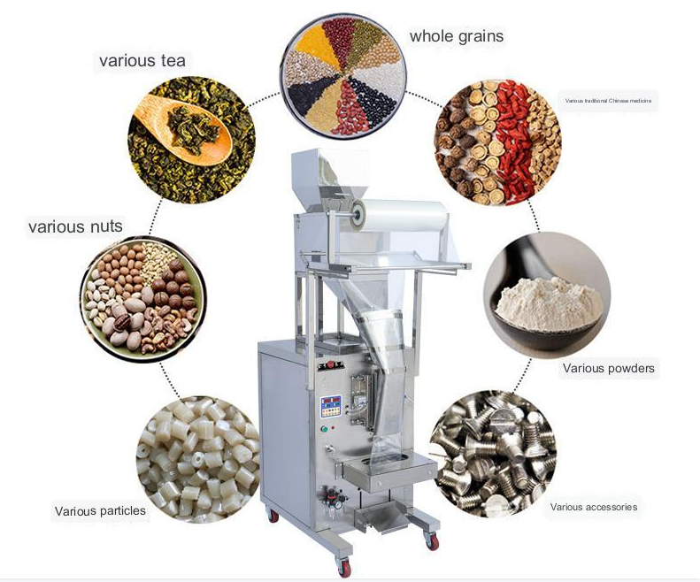 Ex-factory Price Automatic Small Piece Potato Chips Nitrogen Packing Machine Sealing Machines Bottles Packaging Plastic 120