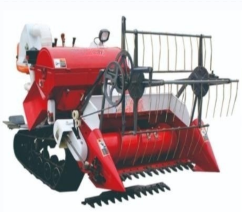 Small rice and wheat combine harvester Paddy  Soybean wheat highland barley harvesting and threshing all-in-one machine