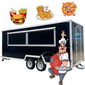 Customized Size Electric Food Truck Mobile Restaurant Restaurante Restaurant Equipment Galvanized Steel Street Mobile Food Cart