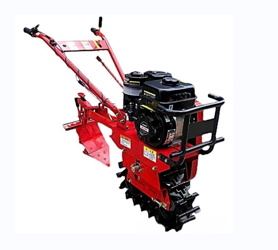 Orchard greenhouse small single chain track plow machine handheld crawler plow machine crawler diesel plow machine