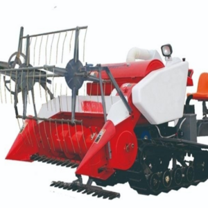 Agricultural Feeding Rice Harvester Crawler Rice Harvester Threshing Cleaning Driving Combine Harvester