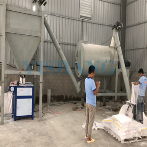 Simple ceramics tile glue floor tile adhesive skim coat dry mortar mix machine production line