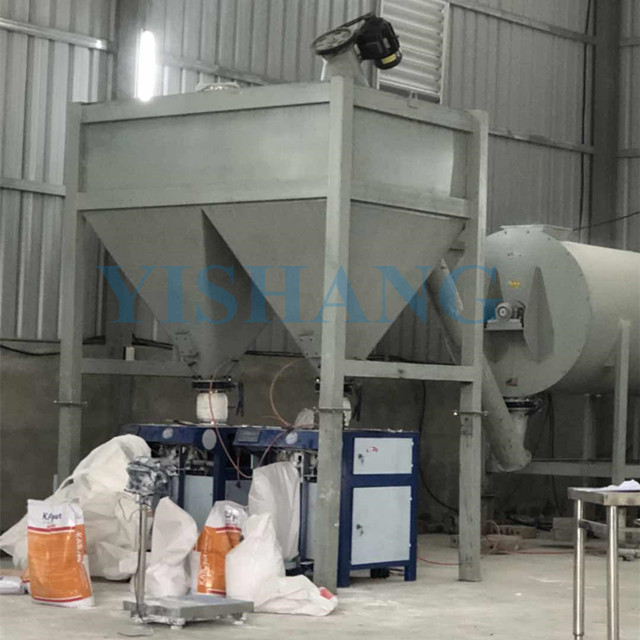 Simple ceramics tile glue floor tile adhesive skim coat dry mortar mix machine production line