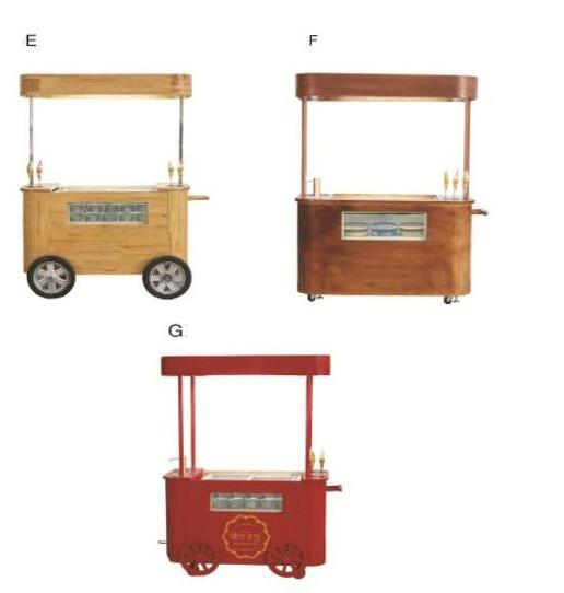 Mobile Cart For Sale Ice Cream Commercial Customized Italian Ice Cream Cart