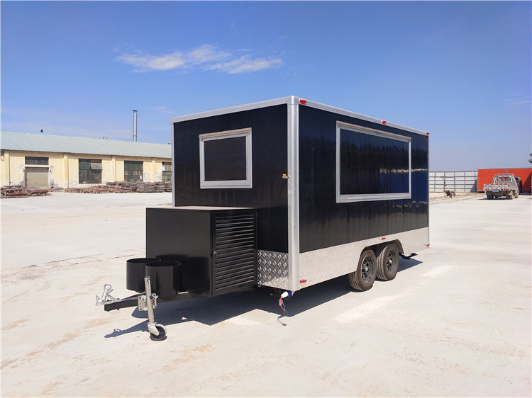 Food Trailers with Bathroom Ice Cream Trailer Mobile Food Truck Vending Cart For Sale