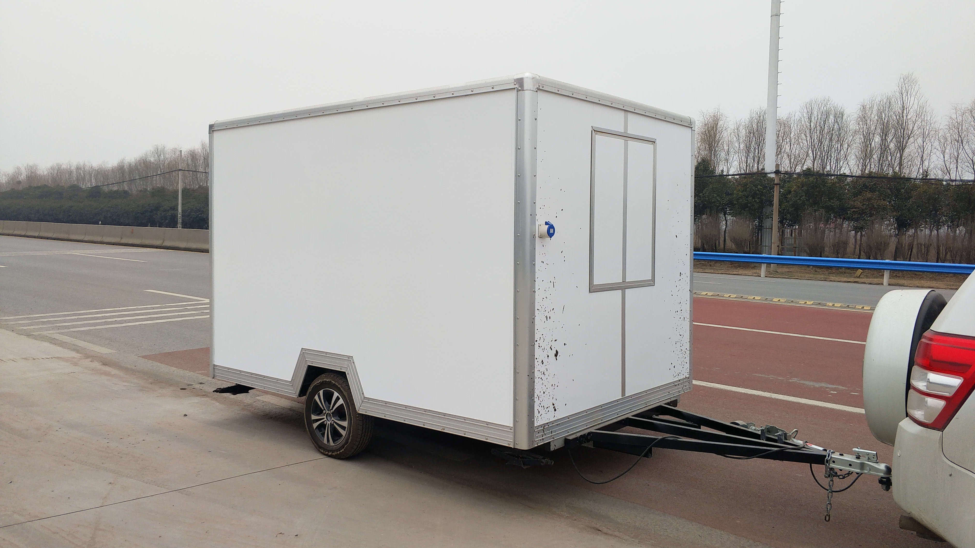 Food Trailers with Bathroom Ice Cream Trailer Mobile Food Truck Vending Cart For Sale