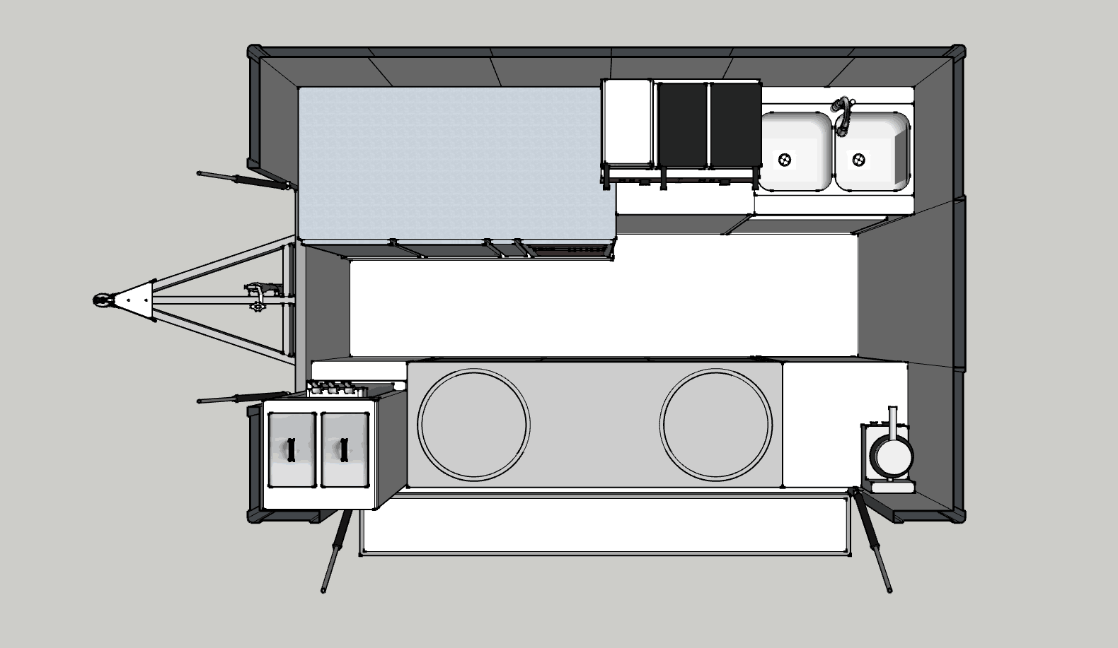 Cheap concession food trailer hot dog cart/ice cream trucks food cart trailer