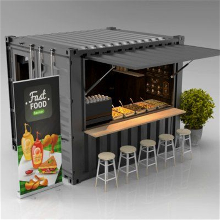 Factory Direct Sale Kiosk bar 10Ft Pop Up Container Coffee House Shop Food Kiosk Bar