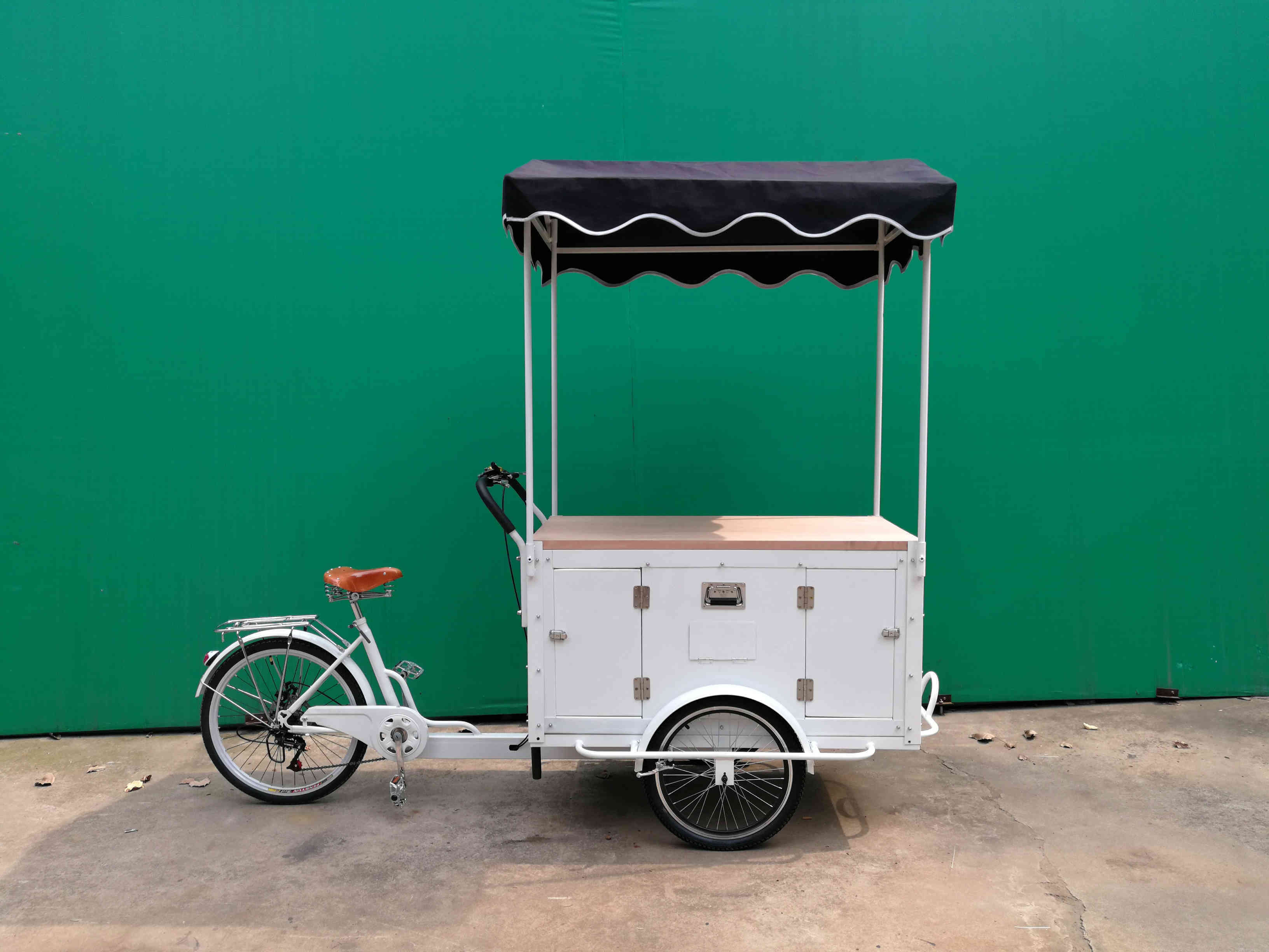 Famous Brand Commercial Coffee Cart Bike Coffee Carts Food Vending Bicycle Portable Coffee Cart