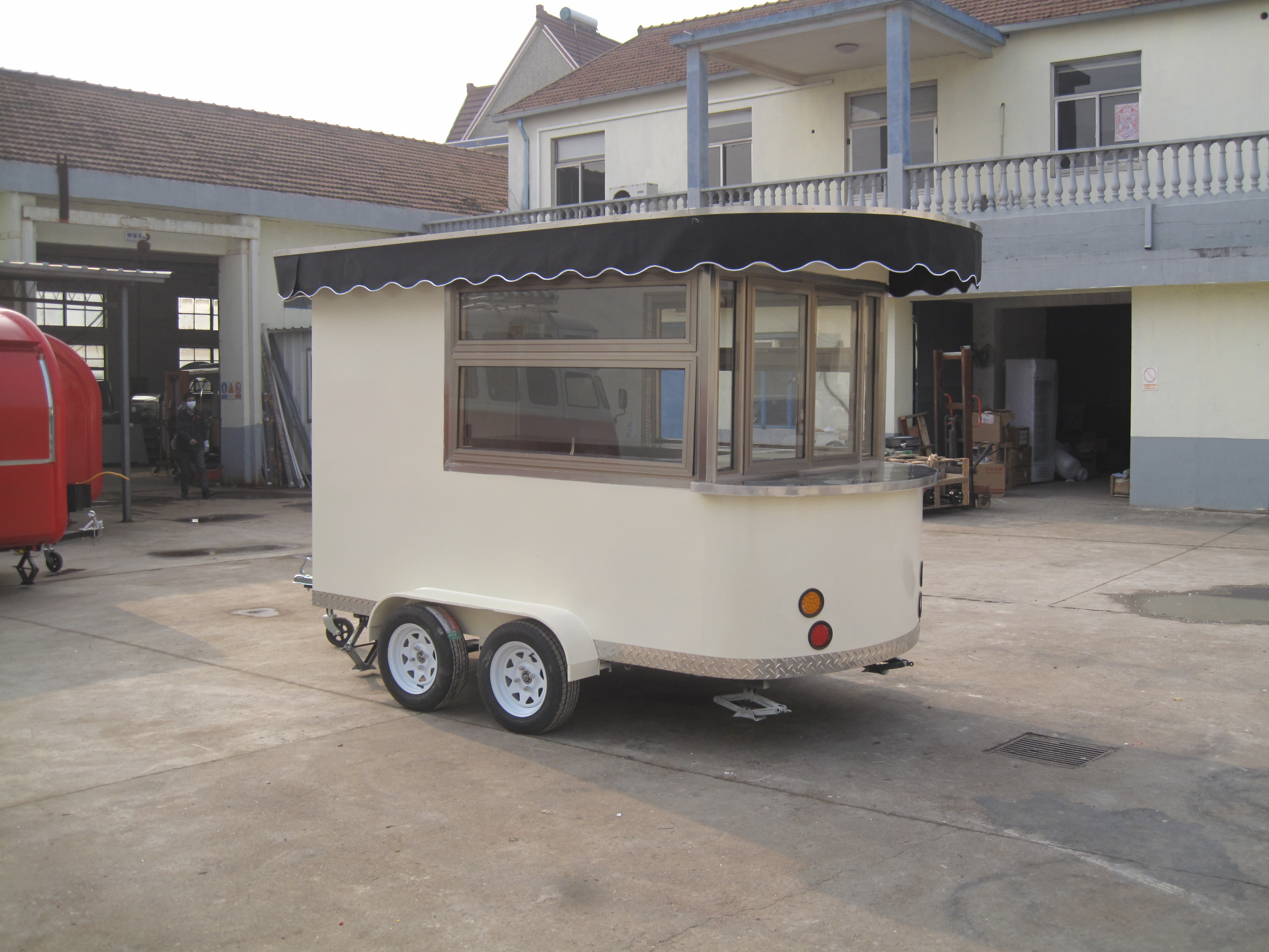 White / Beach Drink Truck / Hamburger Coffee Ice Cream cart / Food Trailer