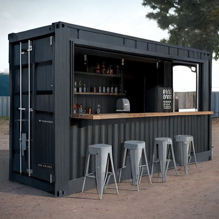 20ft/ 40ft Food Shipping Container Bar Restaurant 10ft Pop-up Shipping Kiosk Design Pop Up Shop With Fast Delivery