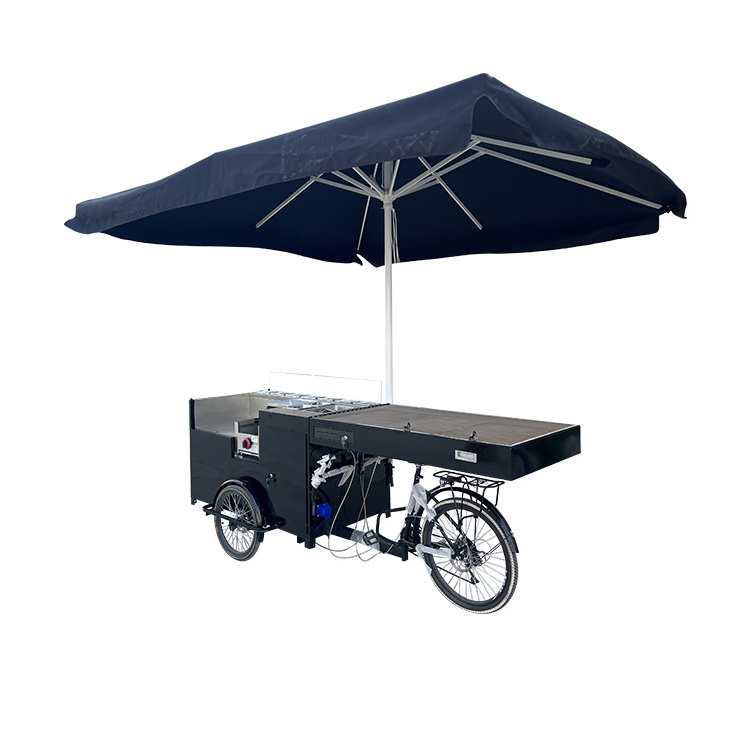 Street Food Carts Mobile Fast Food Tricycle Cart Electrical Beer Bicycle