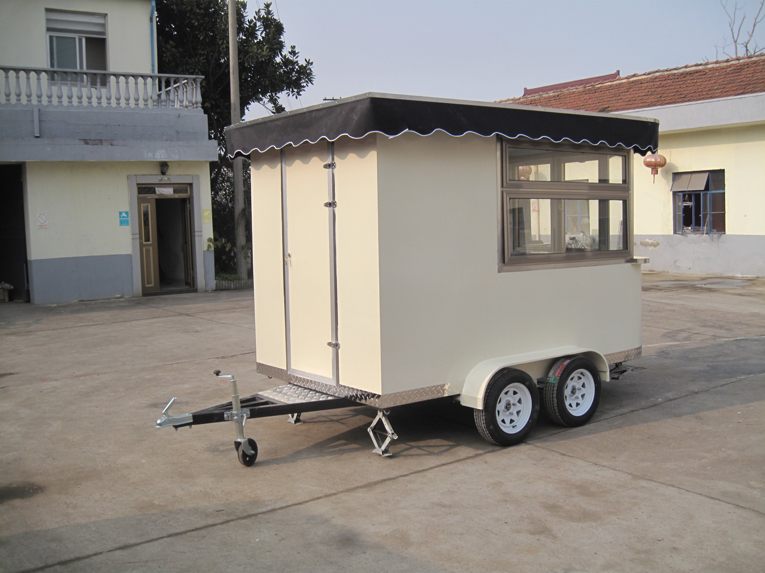 White / Beach Drink Truck / Hamburger Coffee Ice Cream cart / Food Trailer