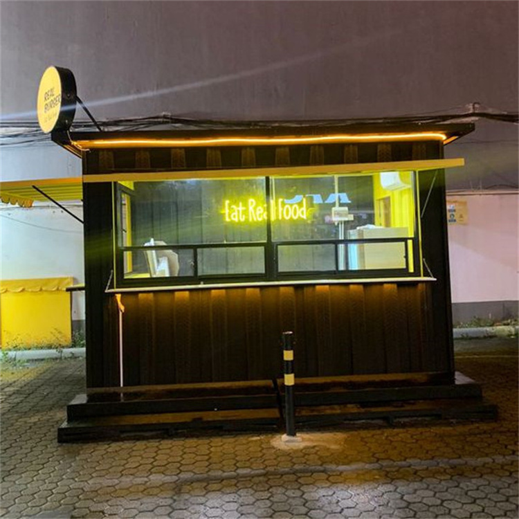 10ft Portable Container Juice Bar Van Food Container Kiosk with Customized Equipment