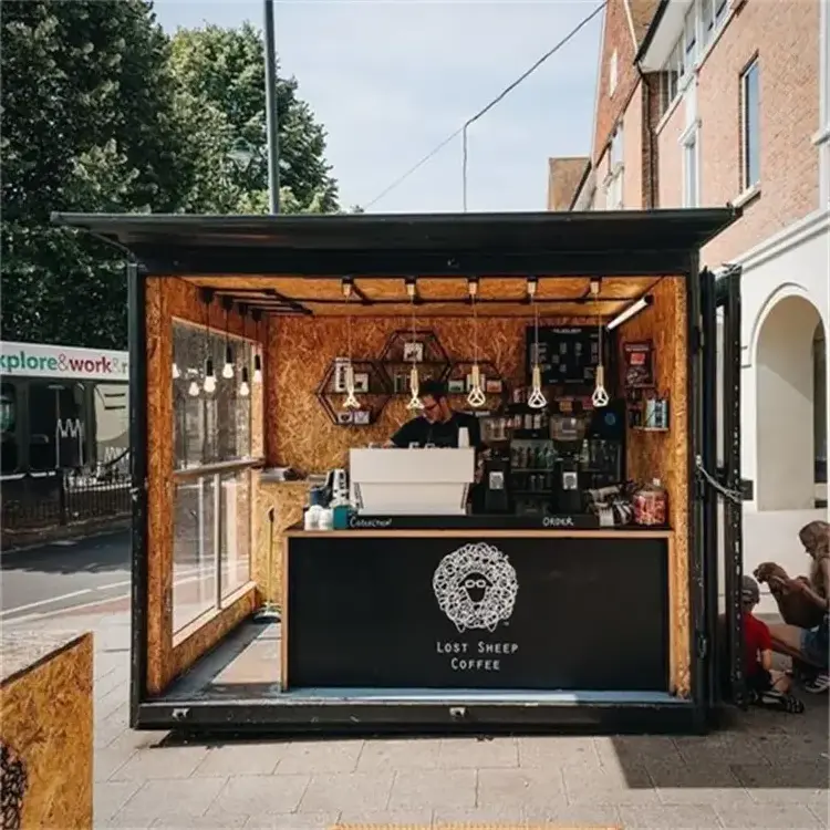 Professional Customized Container Coffee Shop Bar Fast-food Restaurant Store Kiosk Booth