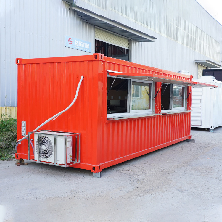 Mobile Restaurants Shipping Container for Full-Service Restaurant 20ft Container Cafe Coffee Shop