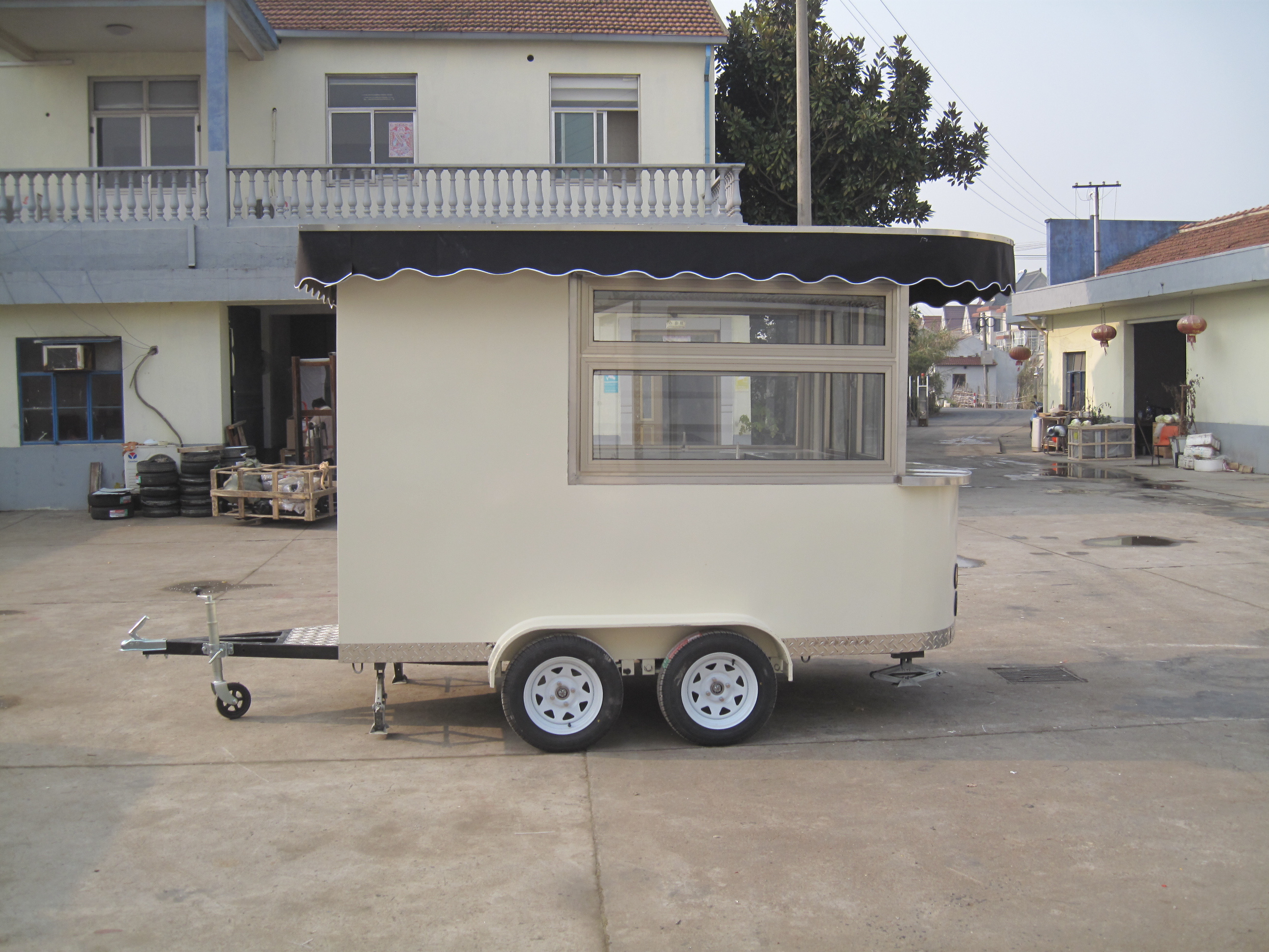 White / Beach Drink Truck / Hamburger Coffee Ice Cream cart / Food Trailer