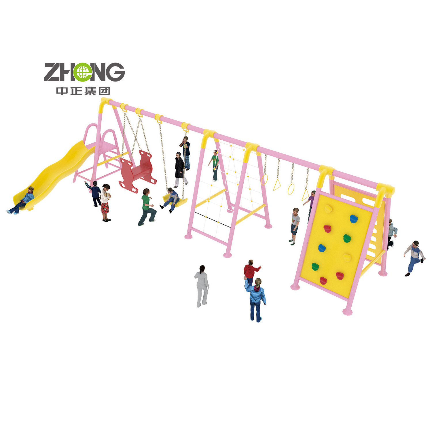 Mongolia popular best selling outdoor amusement park rides wholesale kids outdoor playground equipment outdoor park swing