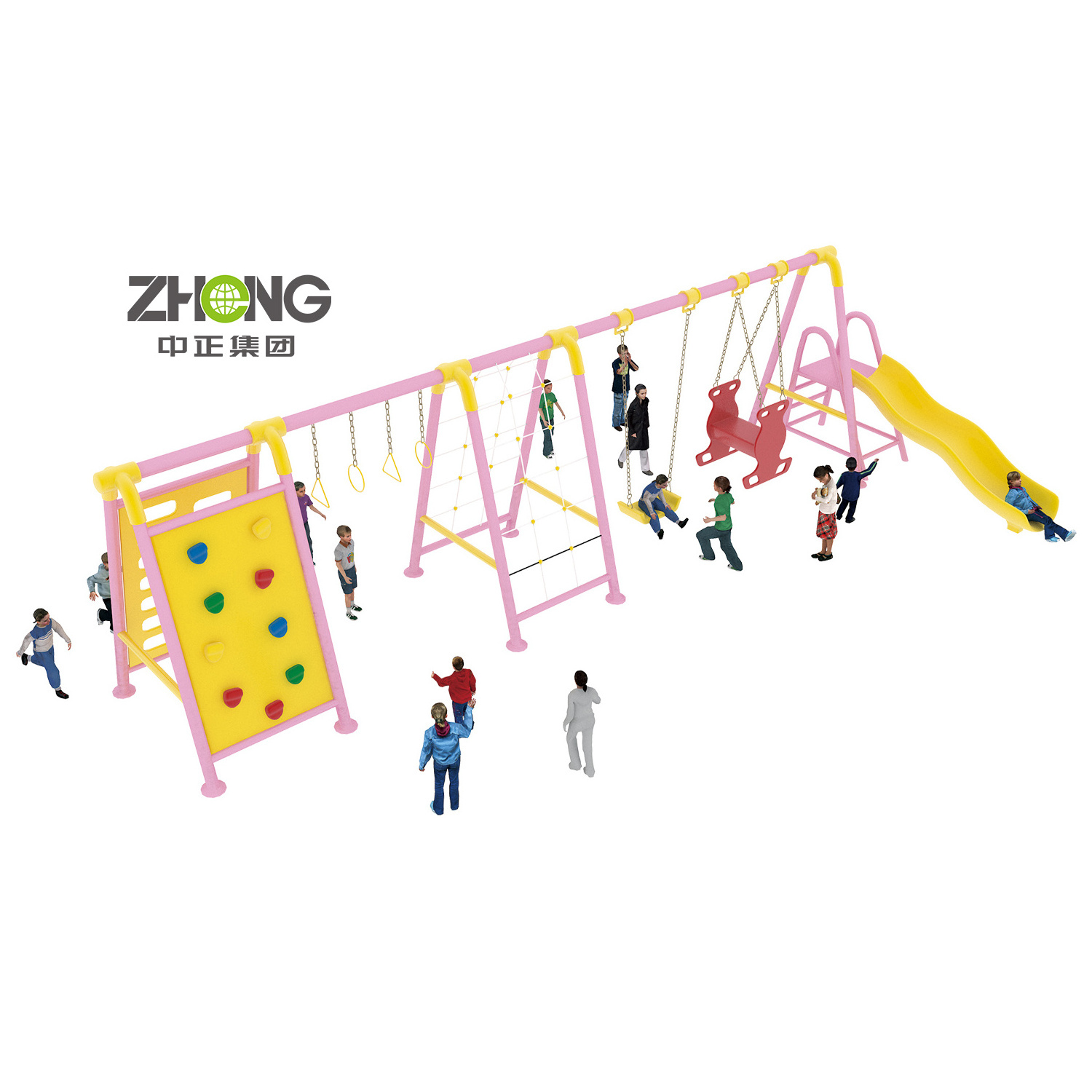 Mongolia popular best selling outdoor amusement park rides wholesale kids outdoor playground equipment outdoor park swing